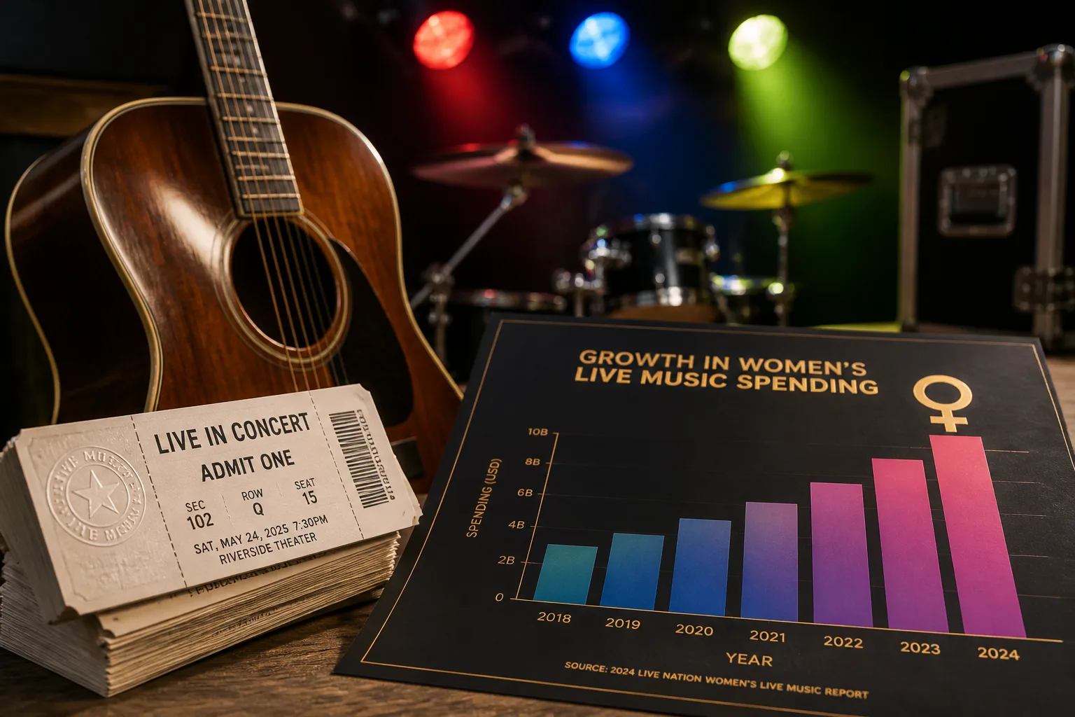 Women Drive Live Music Spending, New Study Shows