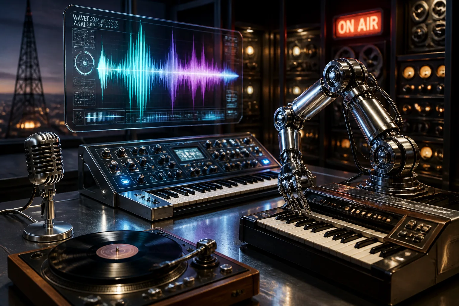 Global Music Industry Launches AI-Generated Music Labels; Local Radio Declares Strict No-AI Policy
