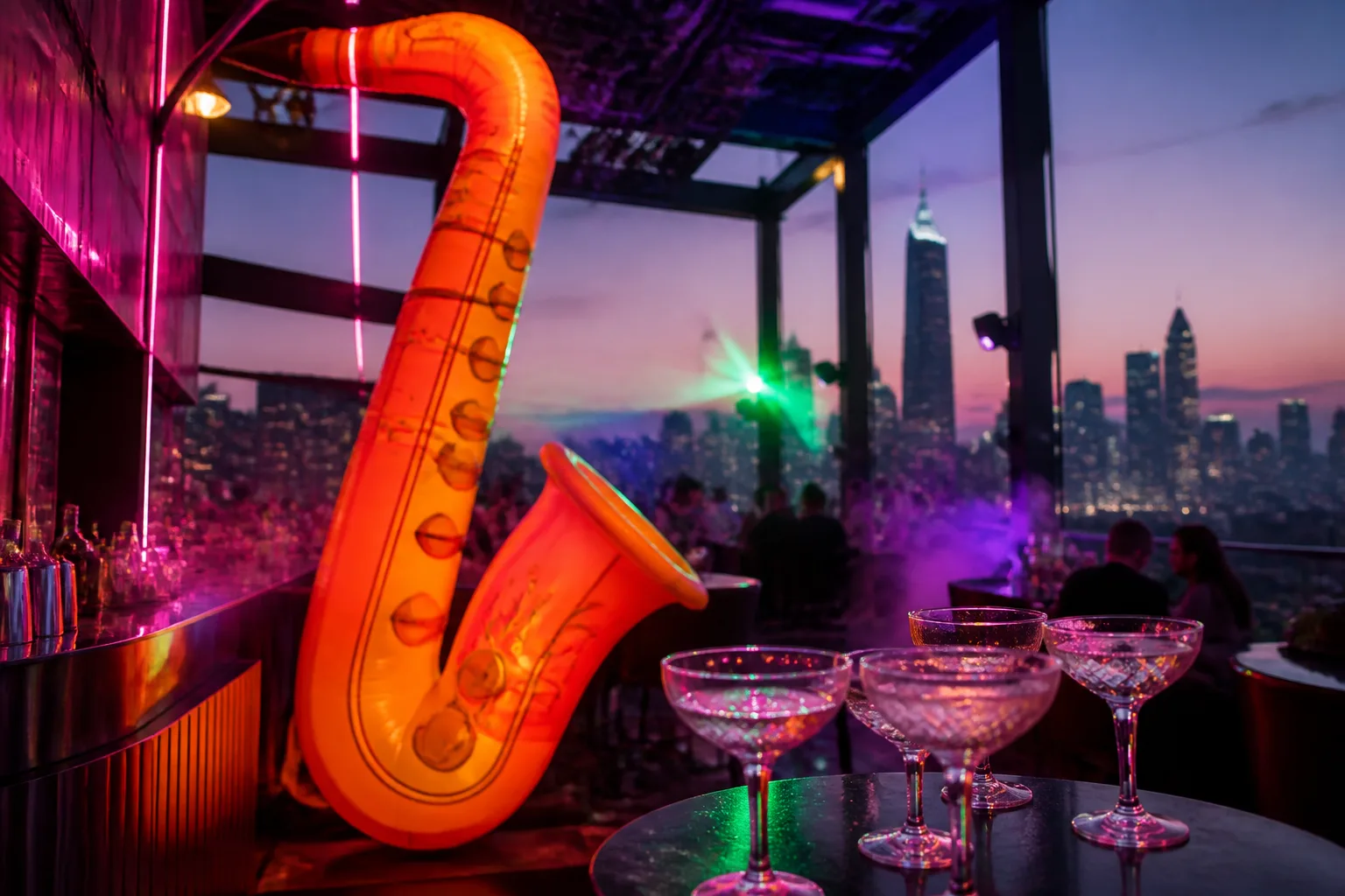 BMI Rooftop On The Row Hosts Pynk Beard and Bryan Martin in Nashvilles Skyline Event